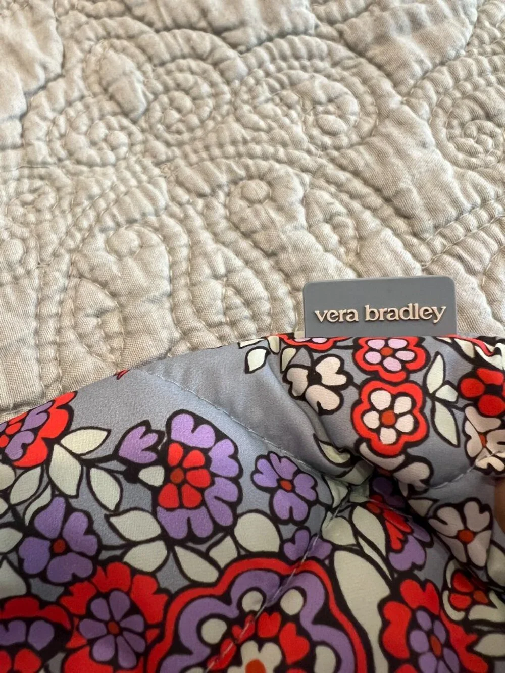 Vera Bradley Featherweight Large Pouch - Paisley Bouquet